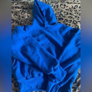Good condition Yzy x Gap Blue Hooded Sweatshirt